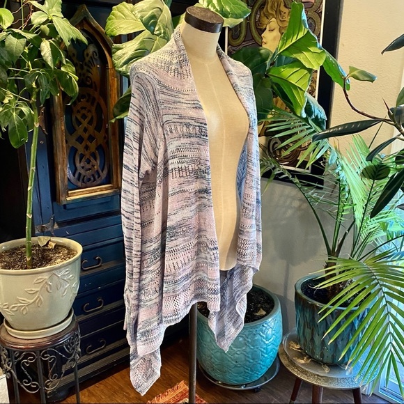 Knox Rose asymmetric waterfall open front cardigan - Picture 5 of 14